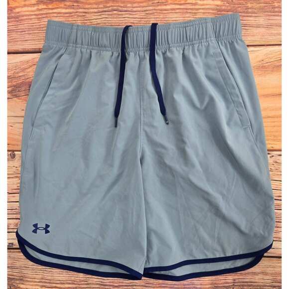 Under Armour Mens Loose Fit Shorts Large Light Blue - Picture 1 of 6